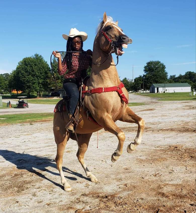 In Locust, Georgia, Krystal Hargrove and her husband provide riding lessons and pony parties to expose youth to the culture. (Courtesy of Krystal Hargrove)