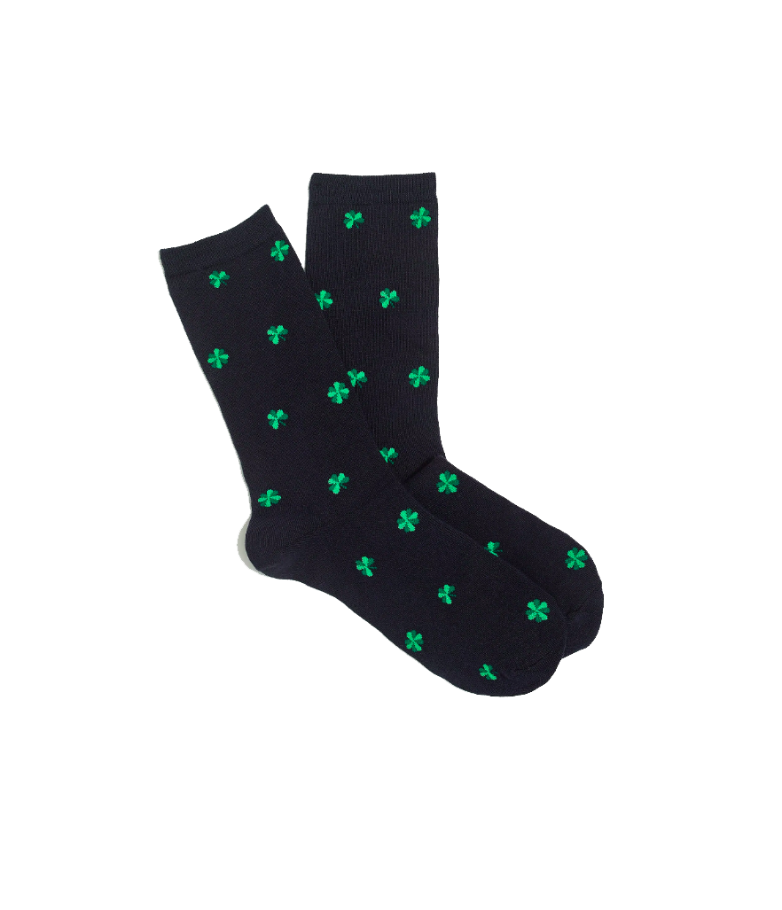 J.Crew St. Patrick’s Day Clover Trousers Socks (Photo: J.Crew)