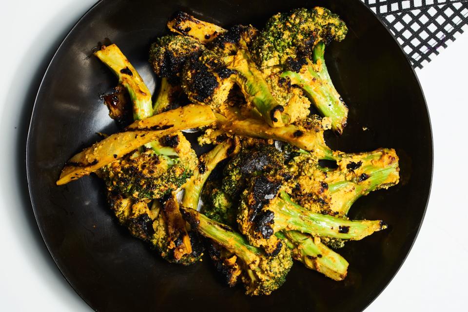 Grilled Mustard Broccoli