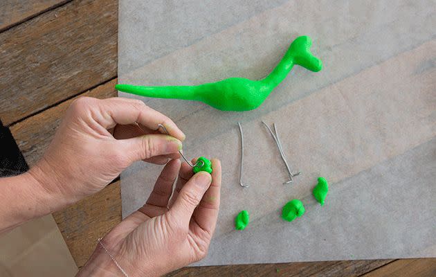 Make this cute dinosaur night light for the kids