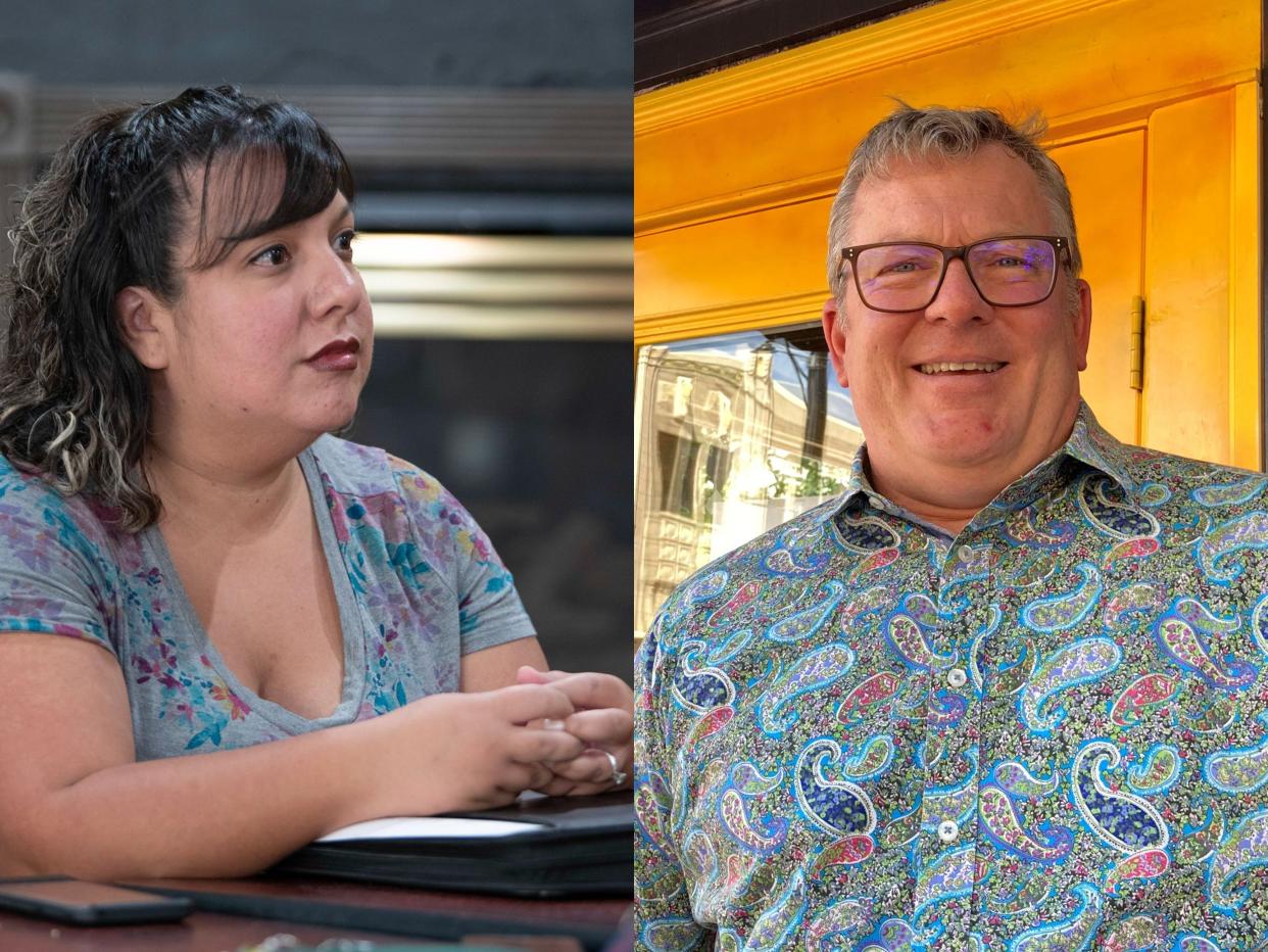 Sarina Adame, left, and Nathan Baxter are running for the Republican nomination for Pueblo County Clerk and Recorder in the June 2022 primary.