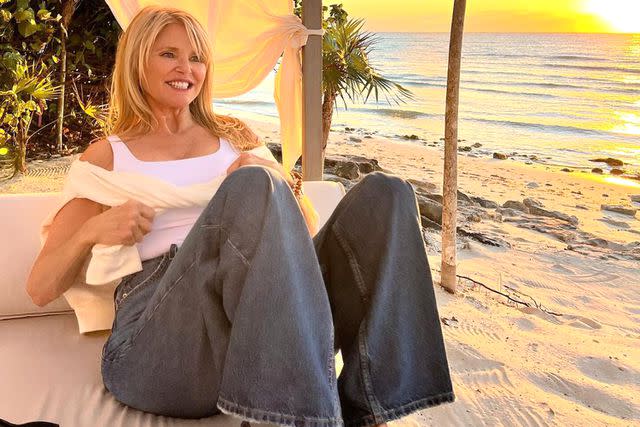 <p>Christie Brinkley/Instagram</p> Christie Brinkley on vacation for her 70th birthday