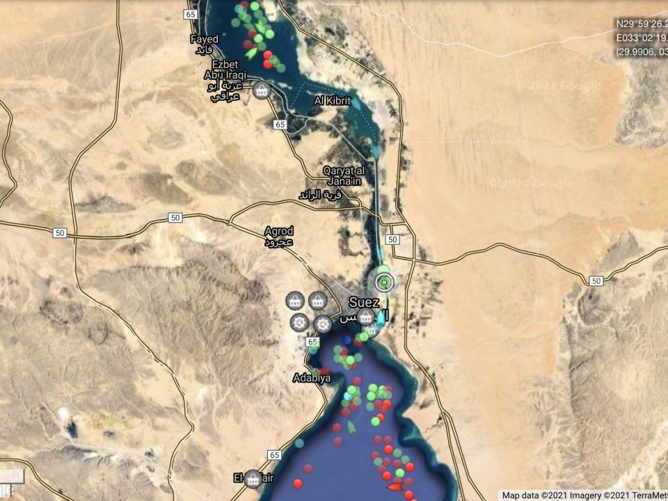 Marine Traffic ever given suez canal