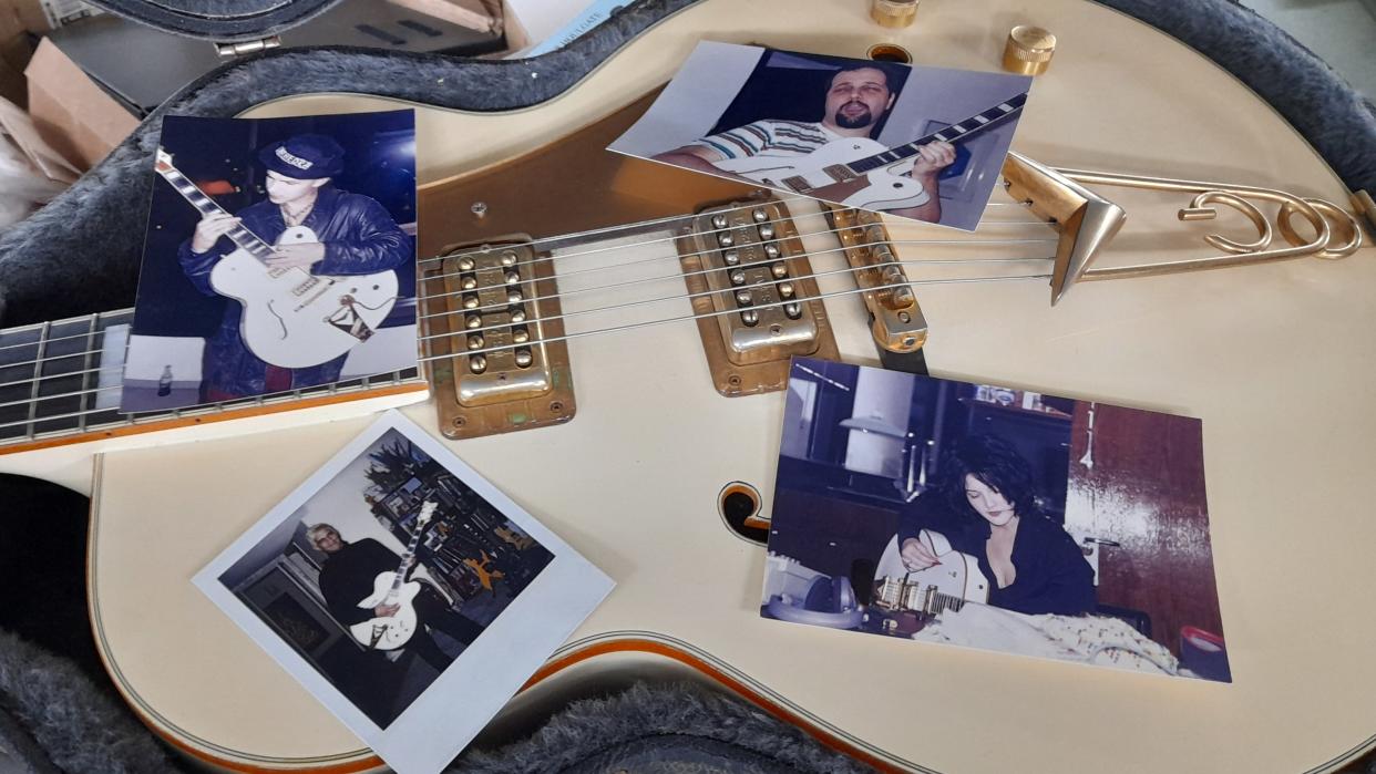 The guitar is being sold with other memorabilia linked to the band (Gardiner Houlgate/PA)