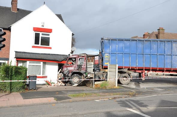 crashed lorry