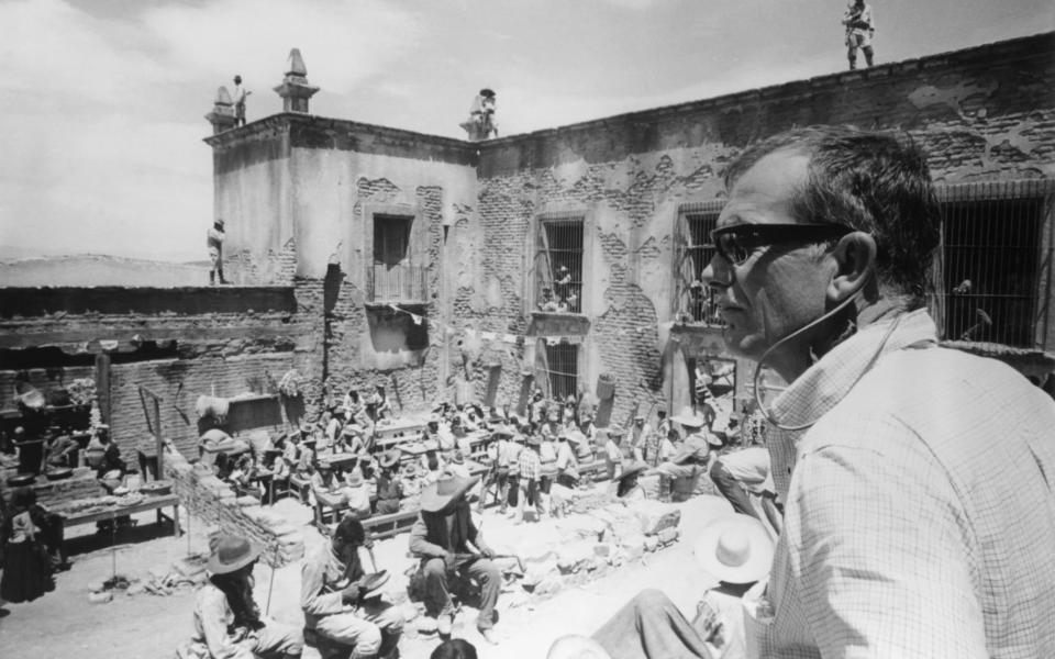 Peckinpah – nicknamed ‘Bloody Sam’ – surveys his set - Getty