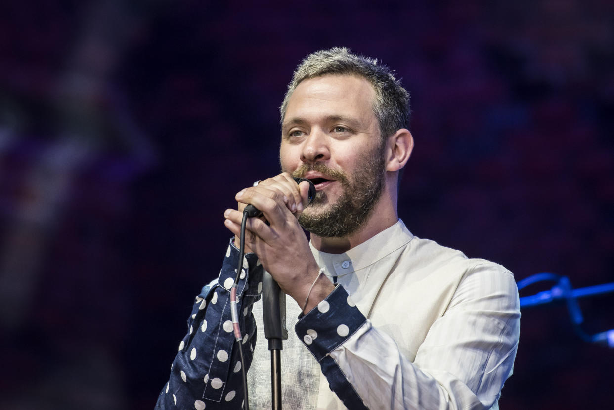 Will Young performs live on stage as part of the Hampton Court Festival 2017