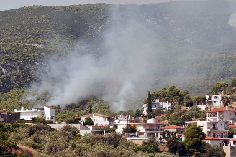 Wildfire near the village of Galataki