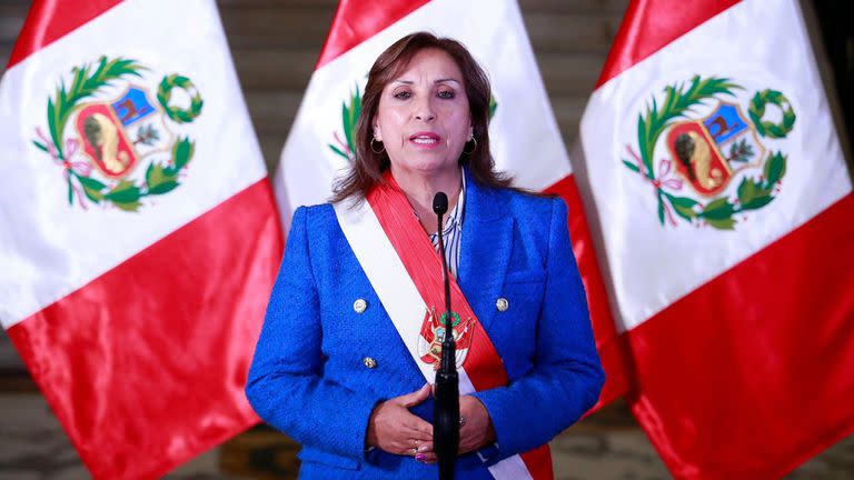 La presidenta de Perú, Dina Boluarte