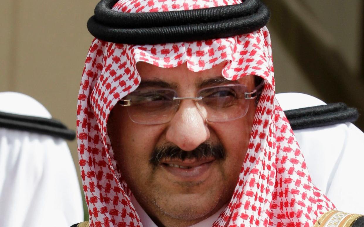 Mohammed bin Nayef, the former crown prince, was reportedly held in a room in a royal palace in Mecca - AP