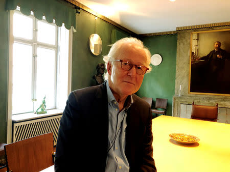 FILE PHOTO: Nobel Foundation CEO Lars Heikensten pose for a picture at the foundation's headquarters in Stockholm, Sweden September 28, 2018. REUTERS/Esha Vaish/File Photo