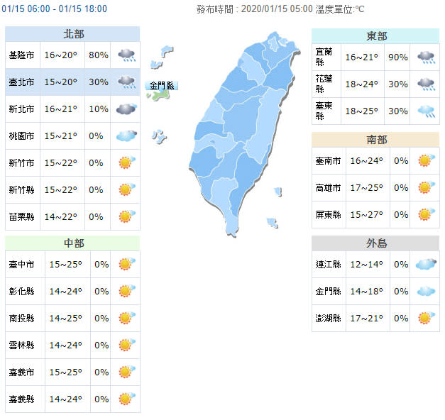 （取自氣象局網站）