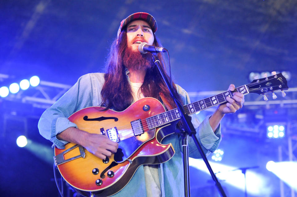 Danny Fujikawa,  of American band Chief performs on stage during the second day of Reading Festival 2010 on August 28, 2010 in Reading, England. (Andy Sheppard / Redferns)