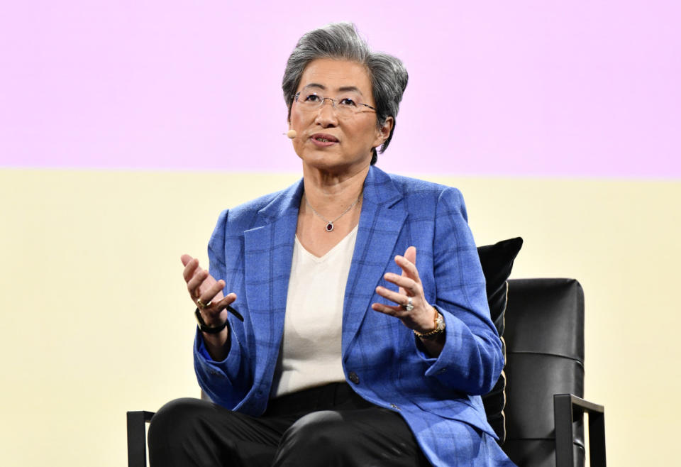 Advanced Micro Devices CEO Lisa Su is pinning hopes on robust AI demand in 2024.<p>Jerod Harris/Getty Images</p>