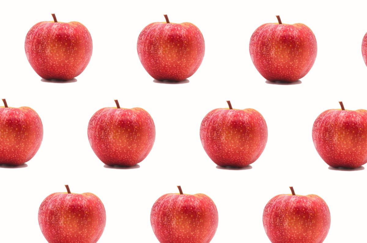 Apple versucht, Marken so zu positionieren, dass sie echte Äpfel darstellen
