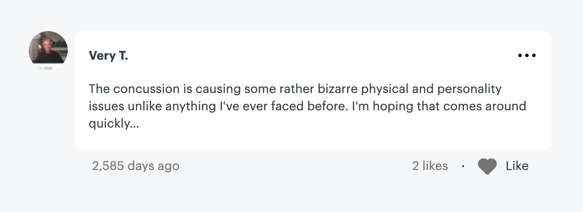 In the uncovered messages, Mr Sanderson makes mention of his brain injury and the early signs of its impact on his personality (MeetUp)