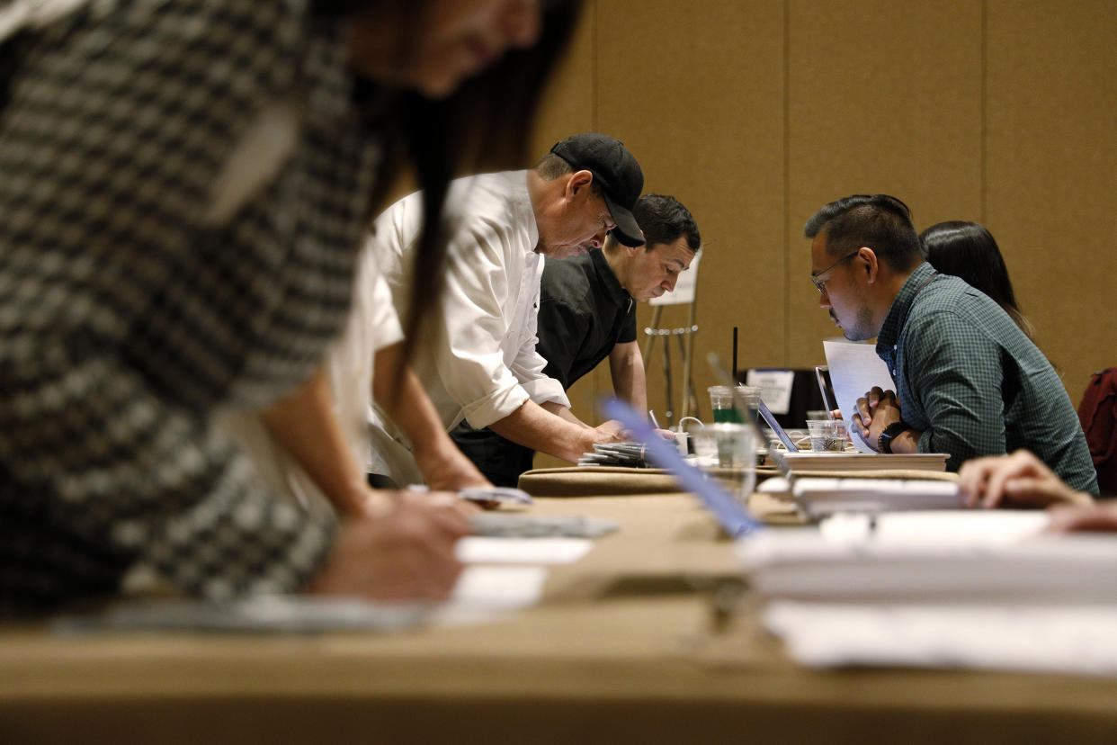 Residents Vote During The Nevada Democratic Presidential Caucus (Joe Buglewicz / Bloomberg via Getty Images file)