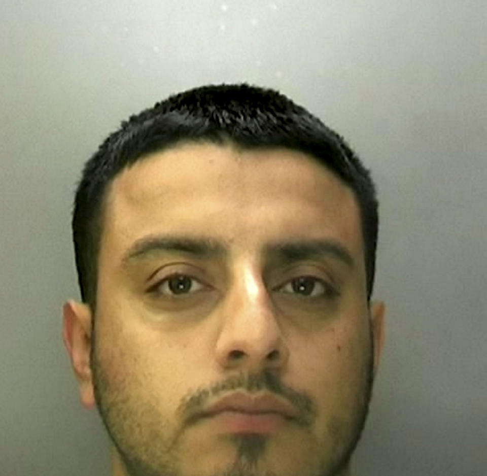 Mohammed Waqas, 27, has been jailed for seven years for mowing down a 31-year-old before attacking him with a machete on May 23 last year. (SWNS)