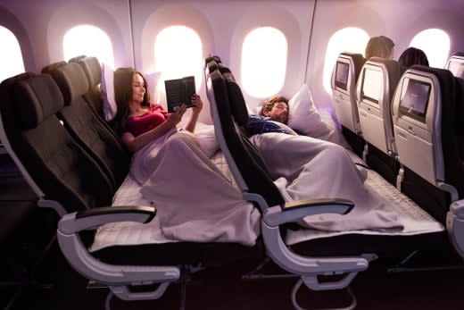 The travel hack that lets you lie flat in economy