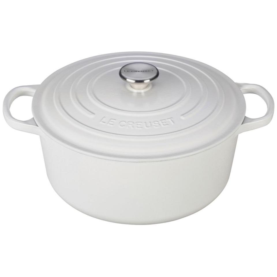 Le Creuset white pot