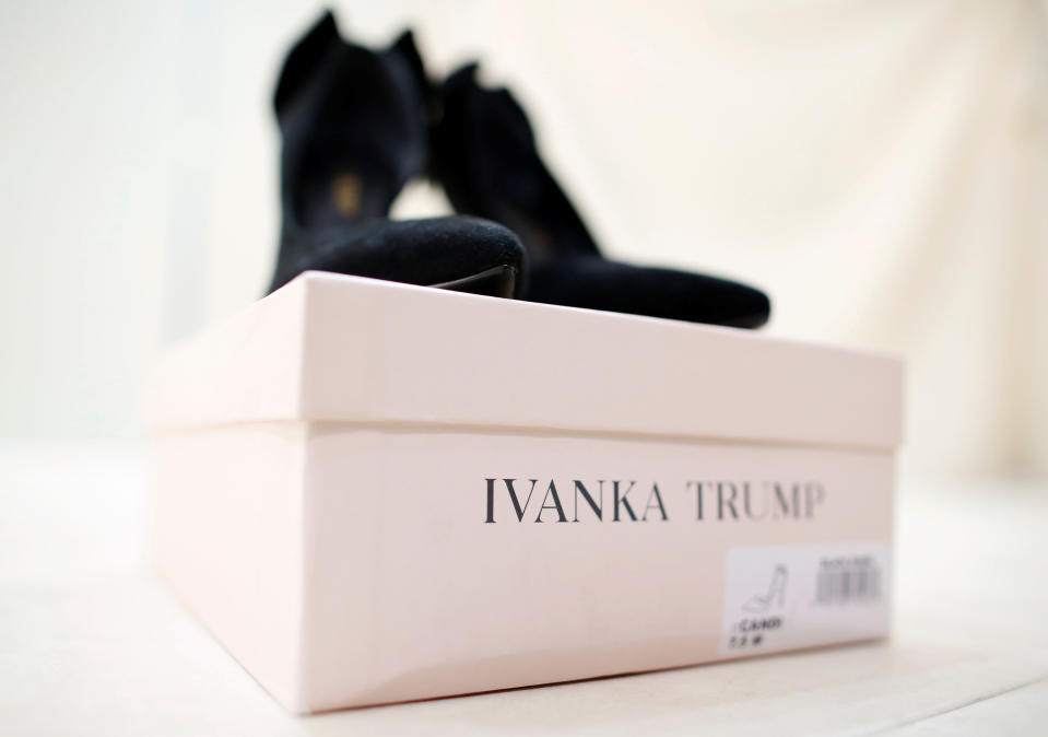 A pair of shoes by the Ivanka Trump brand is displayed at a shop in Tokyo. (Photo: Issei Kato/Reuters)