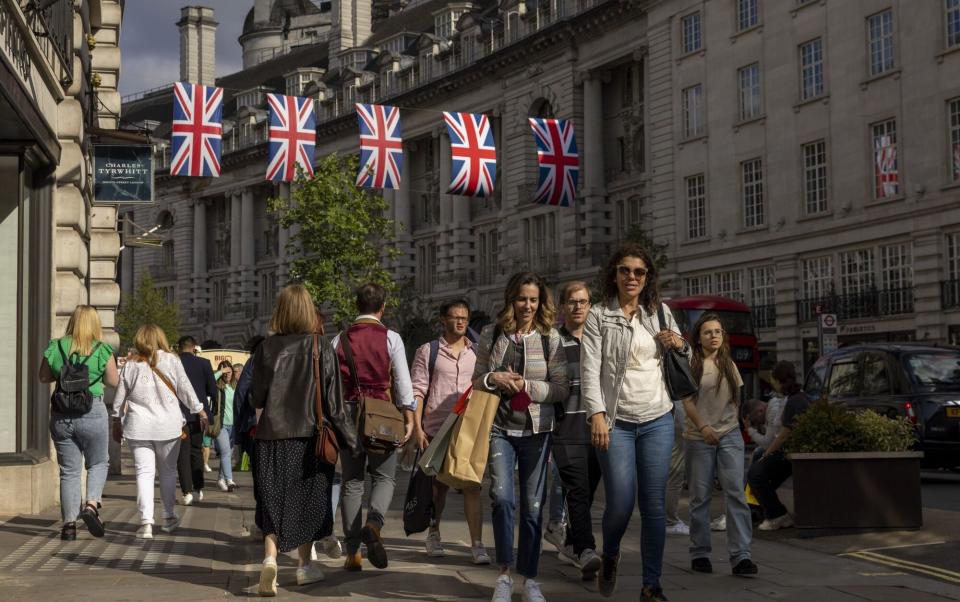 Footfalls in London have fallen as tourists favour Europe for VAT-free shopping - Jason Alden/Bloomberg