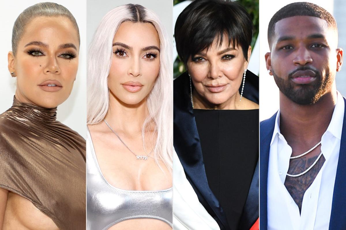 Khloé, Kim Kardashian and Kris Jenner Attend Tristan Thompson's Mother's  Funeral