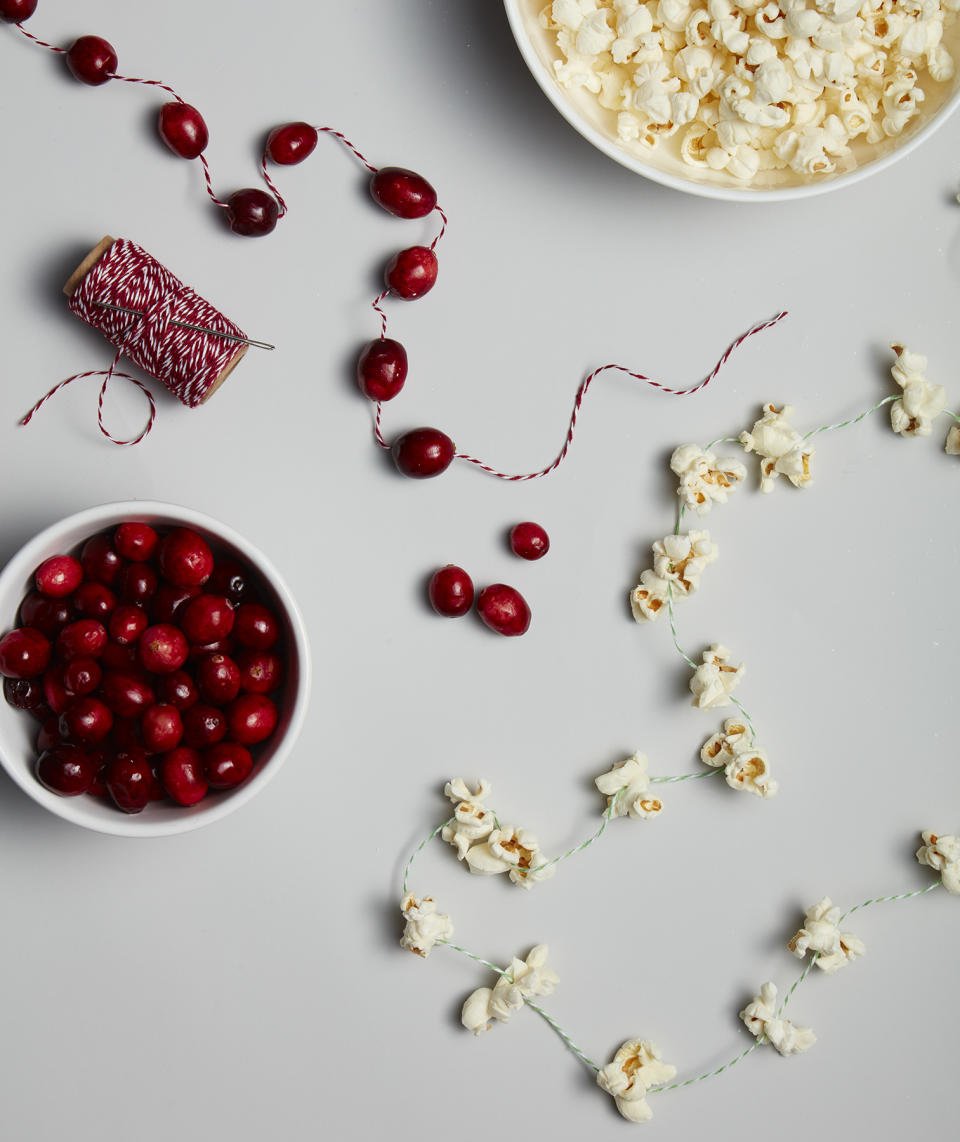 Cranberry and Popcorn Garland