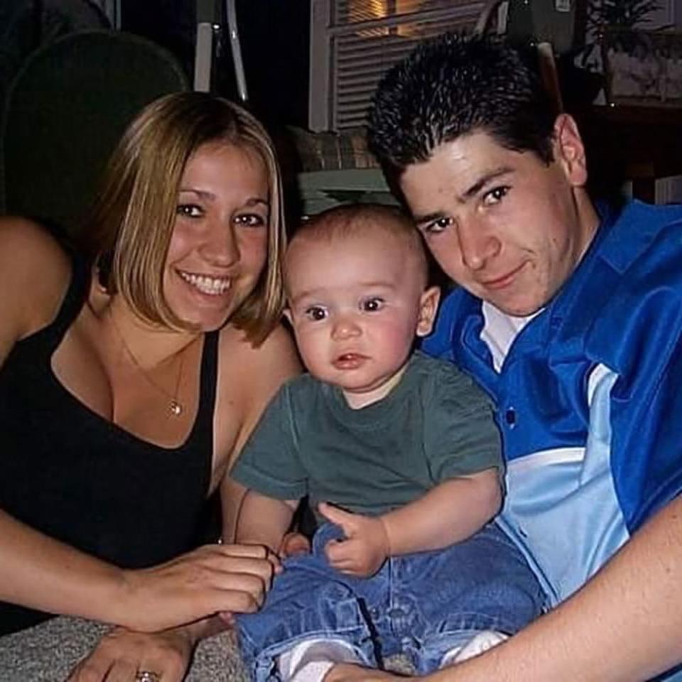 Jennifer Briner, Michael Fishman and one of their children