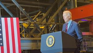 President Biden at Philly Shipyard.