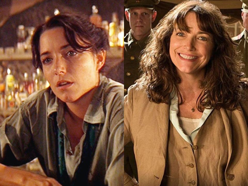 Karen Allen as Marion Ravenwood in "Raiders of the Lost Ark" and "Indiana Jones and the kingdom of the Crystal Skull."