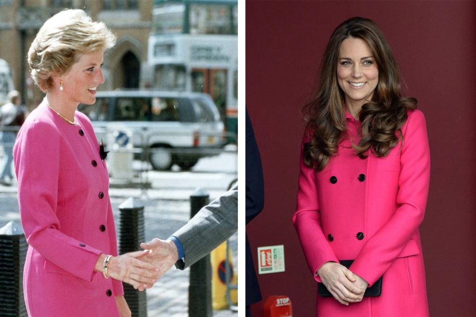 The Pink Coatdress With Black Buttons