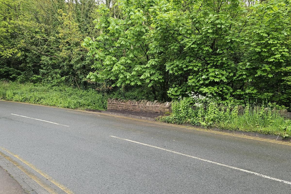 A crumbling rockface was repaired in Wilton Road, Ross-on-Wye <i>(Image: Balfour Beatty)</i>