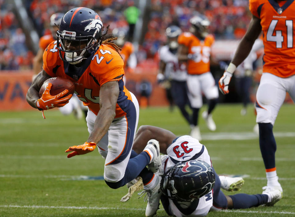 The Denver Broncos released veteran cornerback Adam “Pacman” Jones on Tuesday. (AP)