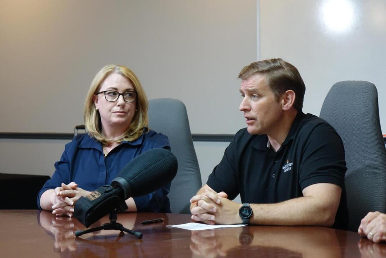 NL Hydro CEO Jennifer Williams and Newfoundland and Labrador Premier Andrew Furey say fire suppression efforts around Churchill Falls are working, but there's still more work to be done.