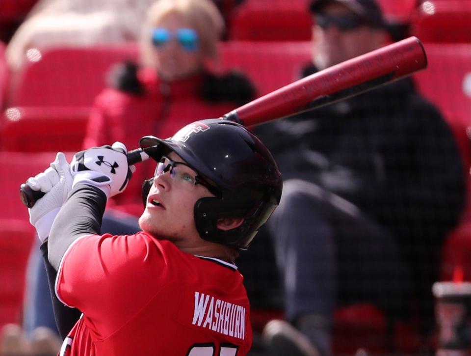 Owen Washburn started as a freshman for Texas Tech and hit .277 with seven home runs. He is the son of former MLB pitcher Jarrod Washburn.
