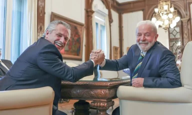 Alberto Fernández y Lula Da Silva, en la Casa Rosada