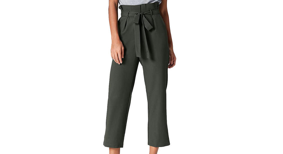 find. Women's Paperbag Tie Waist Trouser