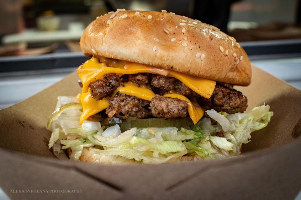 The Mc’Ember at Aha by Ember & Oak in downtown Melbourne is an upscale take on the McDonald's Big Mac.