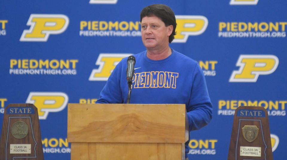 Piedmont coach Steve Smith talks about the 2021 championship for the Bulldogs.