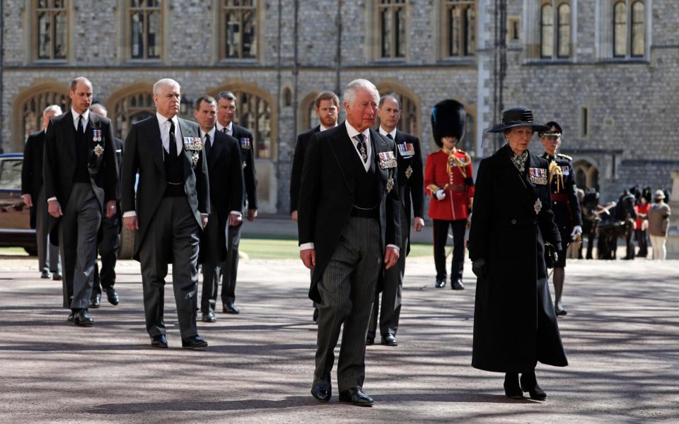 The men wore morning suits - AP