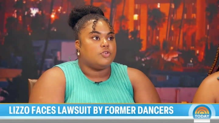 Dancers who have filed a lawsuit against popstar Lizzo have spoken of her alleged weight-shaming in an interview with America’s NBC News. (Today/NBC News)