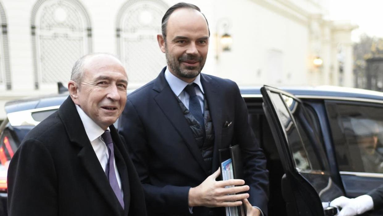 Gérard Collomb sera remplacé temporairement par Edouard Philippe après sa démission. - Stéphane de Sakutin - AFP