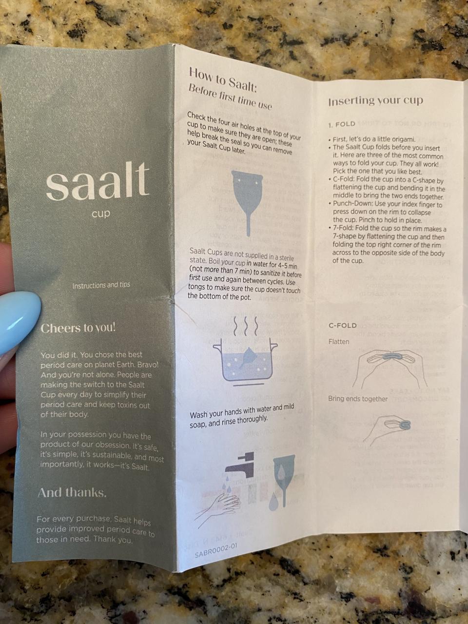 Saalt instructions