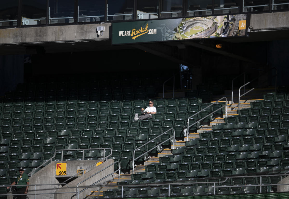 Athletics' stripped-down roster was outdrawn by 11 Triple-A teams Tuesday