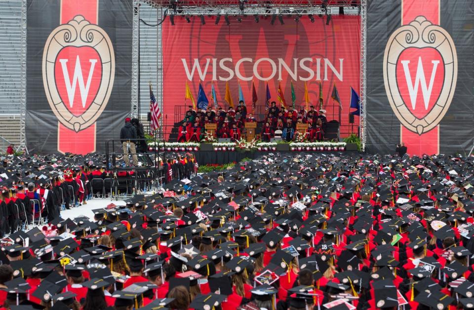 The University of Wisconsin has fired a chancellor for filming adult videos with his wife (Associated Press)
