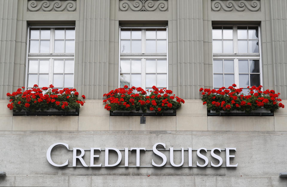 The logo of Swiss bank Credit Suisse is seen at a branch office in Bern, Switzerland September 26, 2022.    REUTERS/Arnd Wiegmann