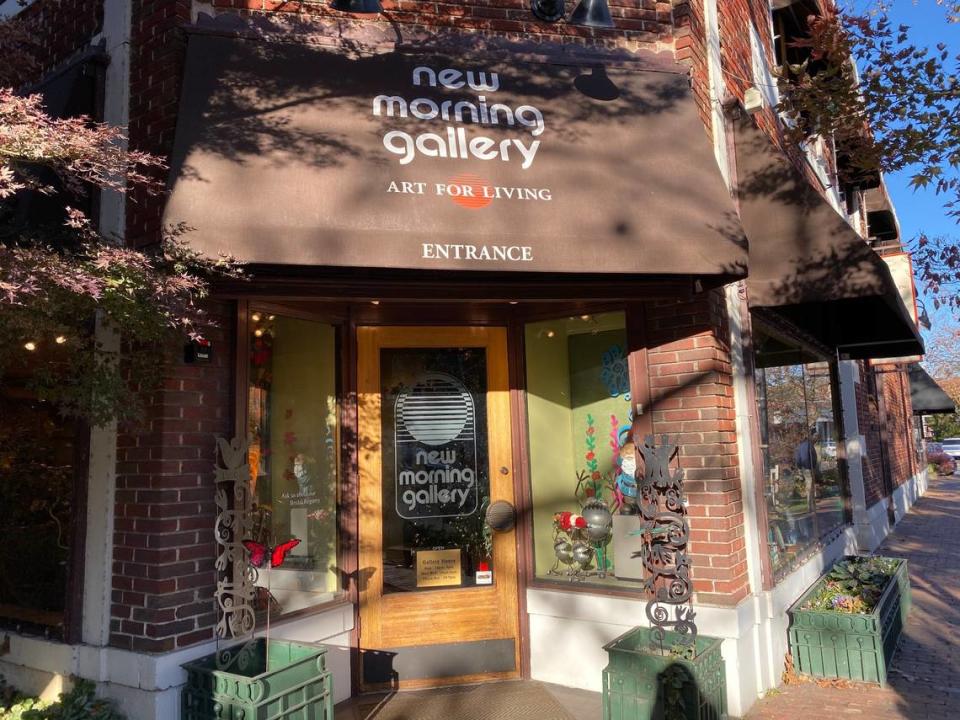 New Morning Gallery in Asheville sells eclectic art and furniture pieces.