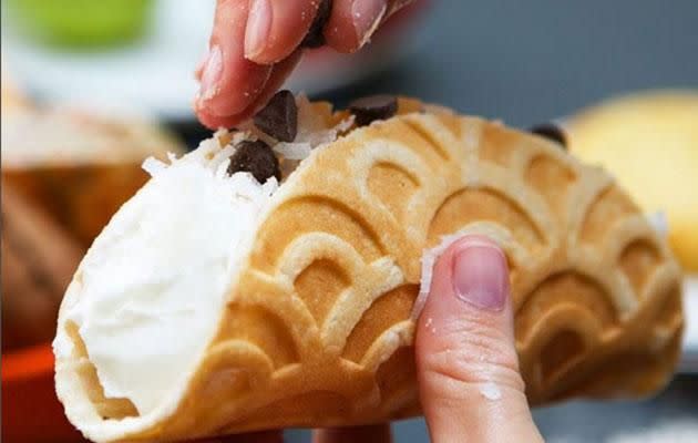 The Konery now makes ice cream taco cones. Photo: Instagram