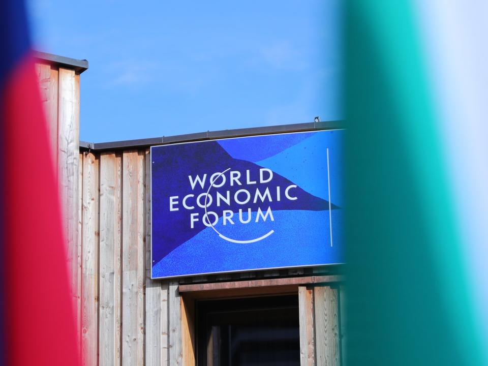 The World Economic Forum is happening in Davos, Switzerland.